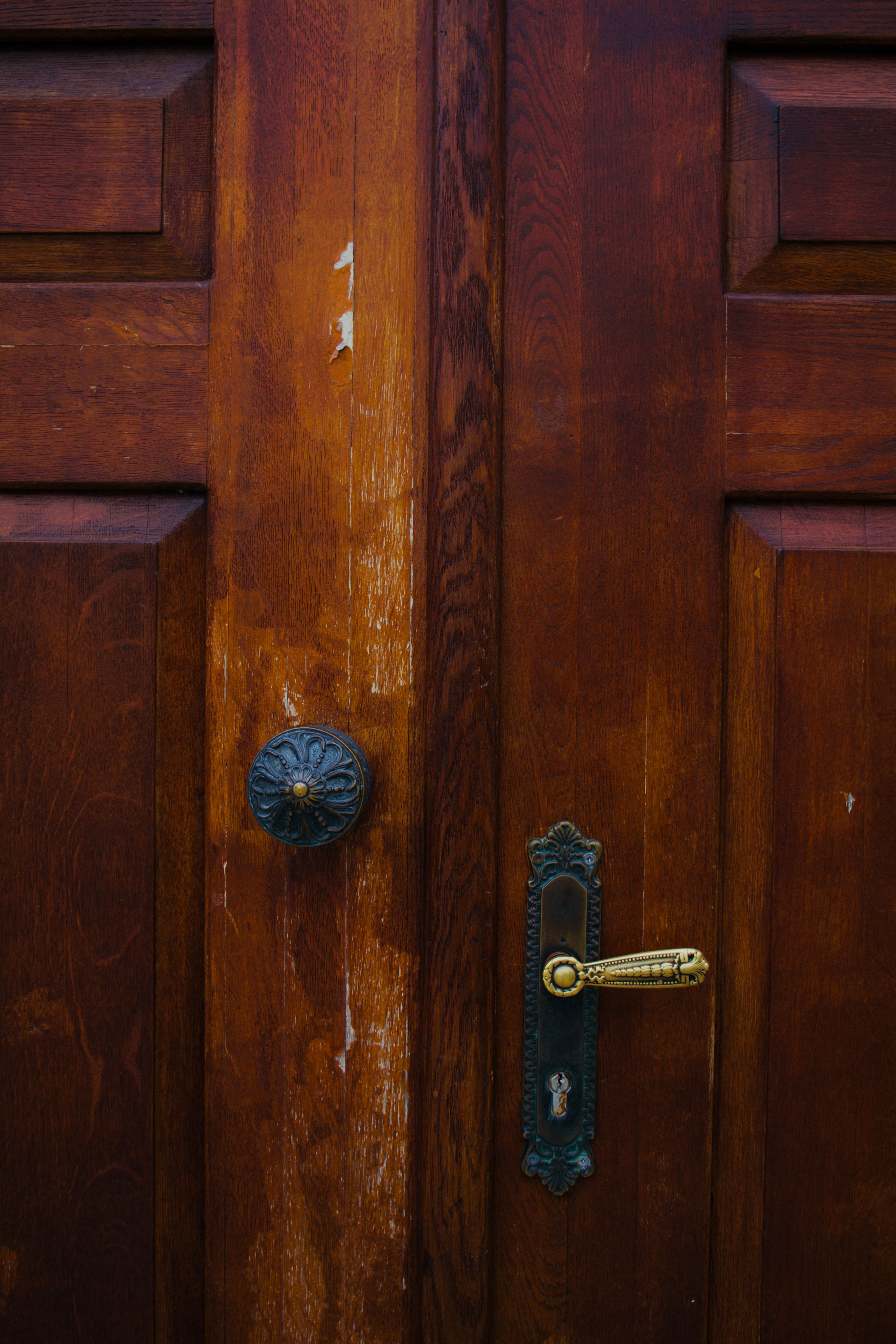 Antique Solid Wood Entry Doors